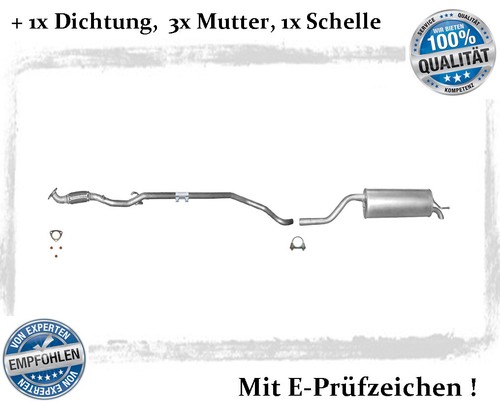 Auspuffanlage für opel corsa - für,