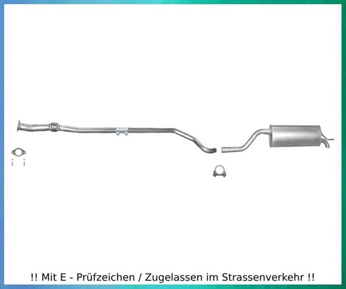 Auspuffanlage für fiat punto - auspuffanlage,